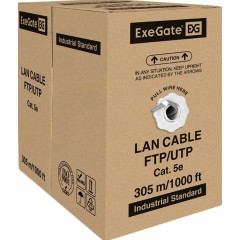 Кабель ExeGate UTP4-C5e-CCA-S25-IN-PVC-GY-305 UTP кат.5e <EX281817RUS - фото 2