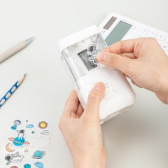 Точилка для карандашей электрич. Deli, 1 отв., пластик ,батарея+ USB, белый - фото 11