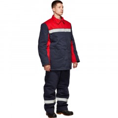 Костюм сварщика утепленный 100% х/б 450г/м2(модель КС04ОТ) (р.60-62)182-188 Костюм сварщика утепленный 100% х/б 450г/м2(модель КС04ОТ) (р.60-62)182-188 - фото 3