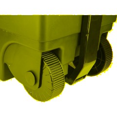 Контейнер-бак мусорный IDEA 60л с педалью на колесах серая крышка - фото 5