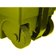 Контейнер-бак мусорный IDEA 85л с педалью на колесах серая крышка - фото 6