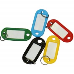 Бирки для ключей 10 шт/уп, ассорти, 5 цветов по 2шт. - фото 2