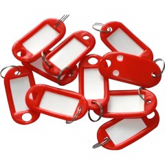 Бирки для ключей 10 шт/уп, красная - фото 3