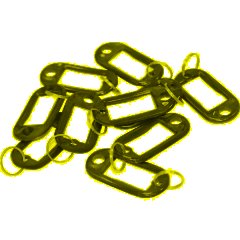 Бирки для ключей 10 шт/уп, черная - фото 3