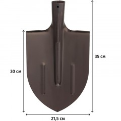 Лопата штыковая 30x21,5 см металл с р/ж без черенка Лопата штыковая 30x21,5 см металл с р/ж без черенка - фото 5