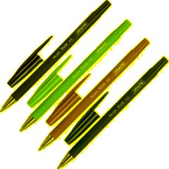 Набор шариковых ручек неавт. Attache Style 4цв/наб 0,5мм прорезин.корп - фото 2