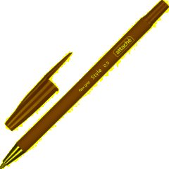 Набор шариковых ручек неавт. Attache Style 4цв/наб 0,5мм прорезин.корп - фото 3