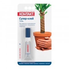 Клей универсальный Супер-клей КОНТАКТ гель, 3 г, арт. КМ 288 - 312 ГЛ Клей универсальный Супер-клей КОНТАКТ гель, 3 г, арт. КМ 288 - 312 ГЛ - фото 2