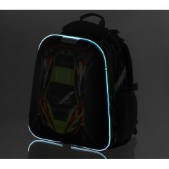 Ранец №1School X-treme, 2 отд., эргоном. спинка, светящийся кант Ранец №1School X-treme, 2 отд., эргоном. спинка, светящийся кант - фото 9