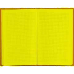 Бизнес-тетрадь А5,80л,7БЦ мат.лам,тон.бл,кл, Attache Bright colours желтый - фото 6