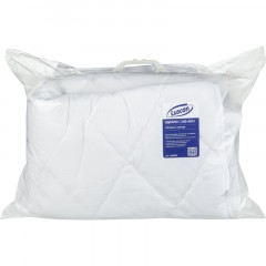 Одеяло Luscan 140х205 стег, кант, 200-250гр/м2 (холлофайбер/микрофибра),бел - фото 2