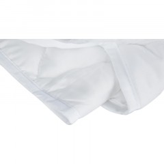 Одеяло Luscan 140х205 стег, кант, 200-250гр/м2 (холлофайбер/микрофибра),бел - фото 3