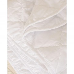 Одеяло Luscan 140х205 стег, кант, 200-250гр/м2 (холлофайбер/микрофибра),бел - фото 7