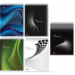 Блокнот на спир.А5 60л.STENOGRAPHY 6с10 клетк 40 в асс. - фото 2