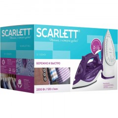 Утюг SCARLETT SC-SI30K51, керамика, 2200Вт, фиолетовый - фото 11