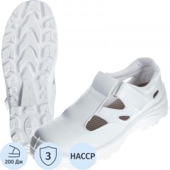 Полуботинки (сандалии)  АЛМИ(арт. 80302-011600) с МП, белые, р.38