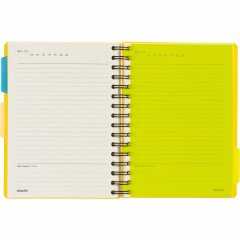 Ежедневник недатированный Bright Colours на спирали, А5, 272 стр., ЖЕЛТЫЙ - фото 18