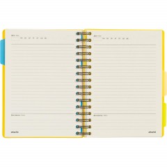 Ежедневник недатированный Bright Colours на спирали, А5, 272 стр., ЖЕЛТЫЙ - фото 19