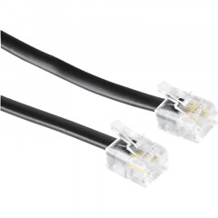 Кабель телефонный REXANT RJ-10 4P-4C витой трубочный 4м черн 10шт (18-2043) Кабель телефонный REXANT RJ-10 4P-4C витой трубочный 4м черн 10шт (18-2043) - фото 2