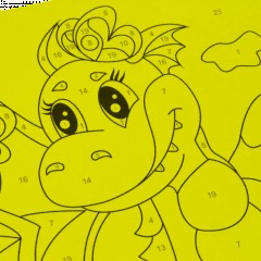 Картина по номерам  для малышей Озорной дракончик, Ркн-031 - фото 9