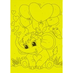 Картина по номерам  для малышей Забавный слоненок, Ркн-038 - фото 5