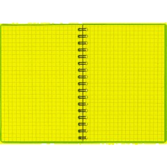 Блокнот А6,60л,гребень слева,обл.пластик,клетка, Attache Plastic, синий - фото 6