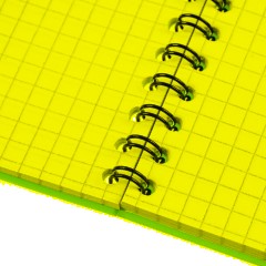 Блокнот А6,60л,гребень слева,обл.пластик,клетка, Attache Plastic, синий - фото 7