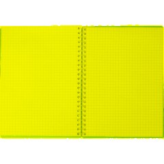 Бизнес-тетрадь А5-,96л,гребень,обл.пластик,клетка, Attache Plastic, синий - фото 6