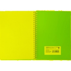 Бизнес-тетрадь А5-,96л,гребень,обл.пластик,клетка, Attache Plastic, синий - фото 7