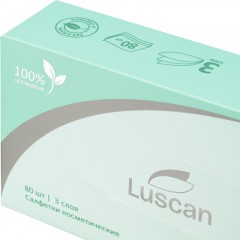 Салфетки косметические Luscan 3сл 80шт/уп белые Салфетки косметические Luscan 3сл 80шт/уп белые - фото 5