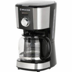Кофеварка Brayer 900 Вт, 1,5 л, таймер, LCD-дисп,противокап сист - фото 4