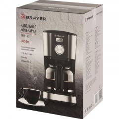 Кофеварка Brayer 900 Вт, 1,5 л, таймер, LCD-дисп,противокап сист - фото 16