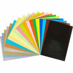 Бумага цветная (набор) 20цв,20л,А4,металл+флюор,набор№1,11-420-36 - фото 2