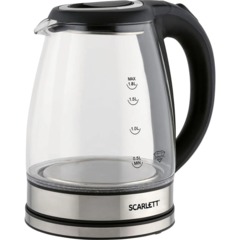 Чайник SCARLETT SC-EK27G88, электрический, стекло, 1800Вт, 1.8л, черный - фото 9