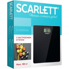 Весы SCARLETT SC-BS33E036, напольные, 180кг, черный Весы SCARLETT SC-BS33E036, напольные, 180кг, черный - фото 2