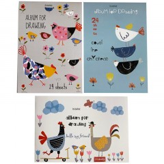 Альбом для рисования Kroyter А4 24л скл,бл.100г, Аnimals,диз.в асс.64607 - фото 2