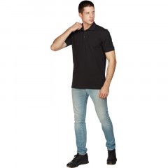 Рубашка Поло (190г.) кор.рукав черн.(XXXL) Рубашка Поло (190г.) кор.рукав черн.(XXXL) - фото 4