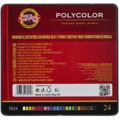 Карандаши цветные художеств. KOH-I-NOOR POLYCOLOR 24 цв/наб 3824024002PL Карандаши цветные художеств. KOH-I-NOOR POLYCOLOR 24 цв/наб 3824024002PL - фото 4