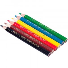 Карандаши цветные KOH-I-NOOR короткие Крот 6 цв/наб 3621006046KSNN Карандаши цветные KOH-I-NOOR короткие Крот 6 цв/наб 3621006046KSNN - фото 2