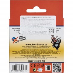 Карандаши цветные KOH-I-NOOR короткие Крот 12 цв/наб 3622012046KSNN - фото 4