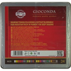Карандаши пастельные цветные KOH-I-NOOR GIOCONDA SOFT 24цв/наб 8828/24 - фото 4
