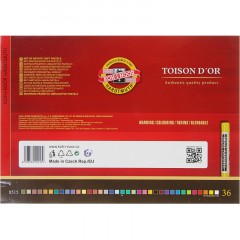 Пастель сухая KOH-I-NOOR TOISON D`OR SOFT 36цв/наб художеств 8515036005KS Пастель сухая KOH-I-NOOR TOISON D`OR SOFT 36цв/наб художеств 8515036005KS - фото 4