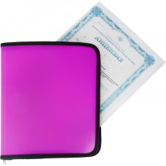 Папка-конверт на молнии с 3-х сторон Attache Neon A5 розовый Папка-конверт на молнии с 3-х сторон Attache Neon A5 розовый - фото 4