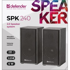Акустическая система 2.0 Defender SPK 240 6 Вт, питание от USB - фото 6