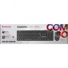 Набор клавиатура+мышь Defender Dakota C-270 RU,черный - фото 3