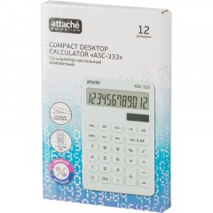 Калькулятор настольный КОМП Attache Selection ASС-333,12р,дв.пит,170x108бел Калькулятор настольный КОМП Attache Selection ASС-333,12р,дв.пит,170x108бел - фото 9