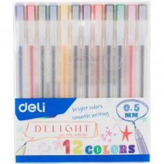 Набор гелевых ручек Deli Delight д.ш.0,5 мм, лин 0,35 мм,12 цв EG119-12C Набор гелевых ручек Deli Delight д.ш.0,5 мм, лин 0,35 мм,12 цв EG119-12C - фото 2