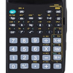 Калькулятор научный Deli E1711, 8-р, 56 функций, бат., 120x72мм, черный Калькулятор научный Deli E1711, 8-р, 56 функций, бат., 120x72мм, черный - фото 4