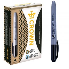 Маркер перманентный Crown Multi Marker Slim 2 мм черный - фото 4