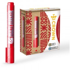 Маркер перманентный Crown Multi Marker 3-5 мм красный Маркер перманентный Crown Multi Marker 3-5 мм красный - фото 4
